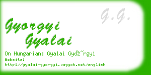 gyorgyi gyalai business card